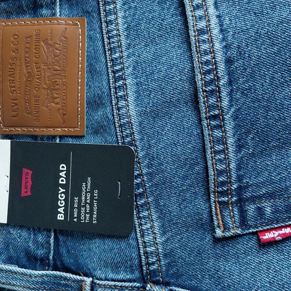 Levi's Baggy Dad Jeans Metaphor Mix Sz 26 Nwt - Picture 12 of 16